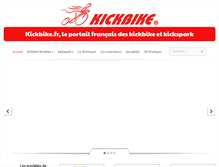 Tablet Screenshot of kickbike.fr